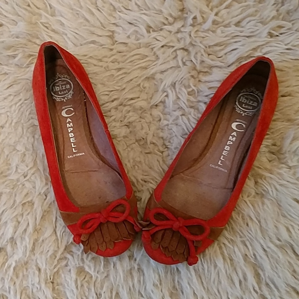 Jeffrey Campbell suede flats